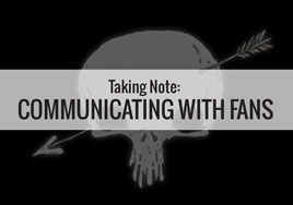 Taking Note: Communicating with Fans